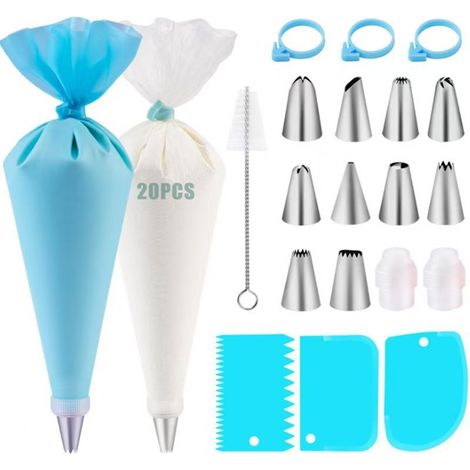Ensemble de 40 poches à douille, douilles, kit de pâtisserie, accessoires de pâtisserie, ustensiles de cuisine (1/5)