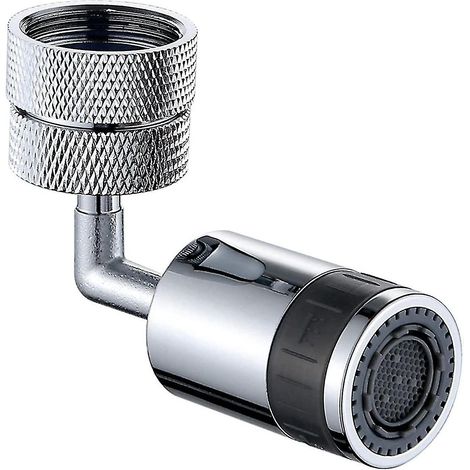 Aérateur de robinet universel anti-fuite, économie d'eau, rotation à 720°, pour cuisine et salle de bain (argenté) (1/5)