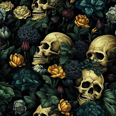Tela Oxford decorativa para exteriores - Motivo de calavera I DX4095 (1/5)