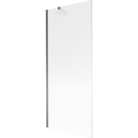 Mexen Next paravento vasca 1-anta 80 x 150 cm, righe, gun metal - 895-080-000-00-09-95 (1/5)