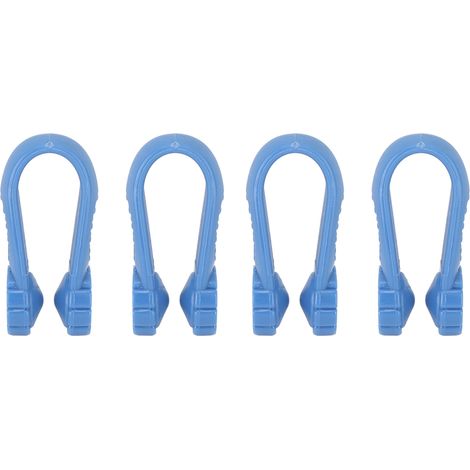 Lot de 4 pinces à points de pression pour les mains, forme florale, réduction de la tension, mini-pince universelle pour soulager les migraines, bleues (1/5)