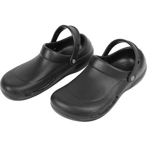 Sandales de chef pour hommes, chaussures de travail en cuisine, chaussures ultra antidérapantes, chaussures de cuisine noires (1/4)