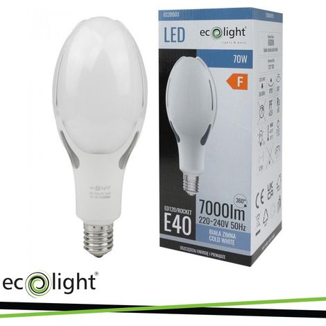 LAMPADA E40 70W 6000K 7000LM                                                                             - Luce FREDDA