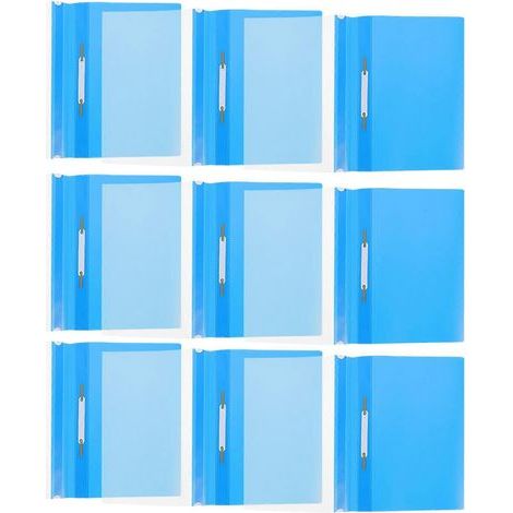 15 A4-Hüllen für Bürodokumente und Noten – 31 x 23 x 1,8 cm – Blau (1/4)