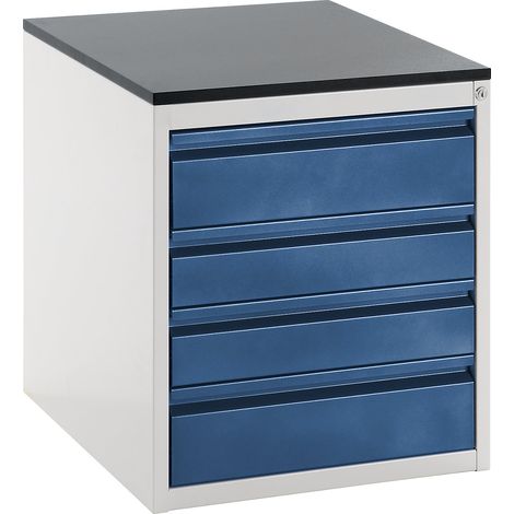 RAU, Armoire à tiroirs sur glissières télescopiques, hauteur