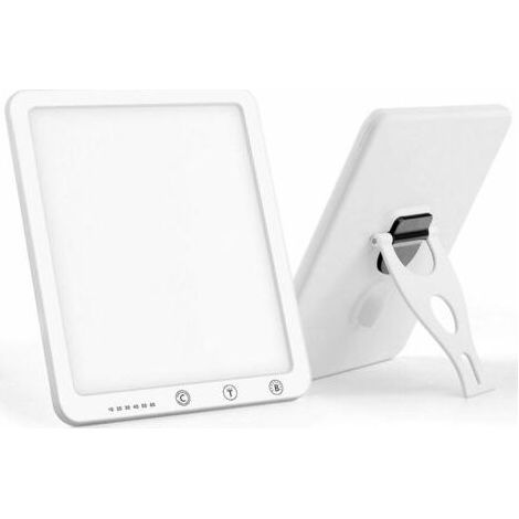 Lampe de luminothérapie 10cm/10000 lux,LED Luminosité et température de couleur Réglables, avec Minuteur, Commande Tactile, fonction de mémoire et Lumière de jour Simulée-Fei Yu (1/4)