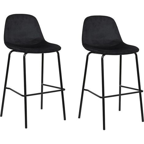 Lot de 2 chaises de bar avec pieds en métal GIULIA (1/5)