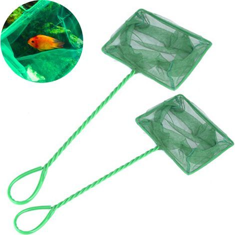 Vente directe d'usine d'accessoires pour aquarium, épuisette ronde et carrée pour la pêche. (1/4)