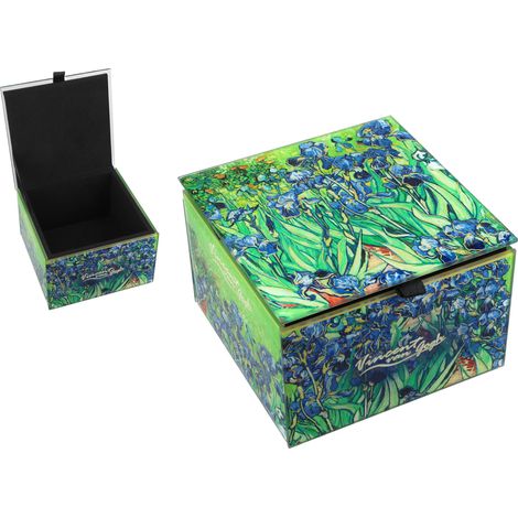 Carmani, Schmuckkästchen aus Glas – VAN Gogh/Iris (1/5)