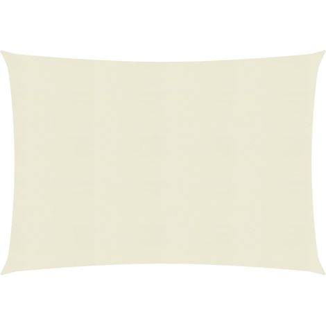 Voile toile d'ombrage parasol 160 g/m² crème 2 x 2,5 m PEHD