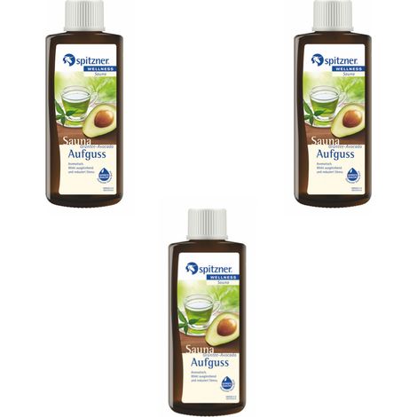 Spitzner Saunaaufguss Grüntee Avocado 3x 190 ml 3er Vorteilspack 8850074 (1/5)