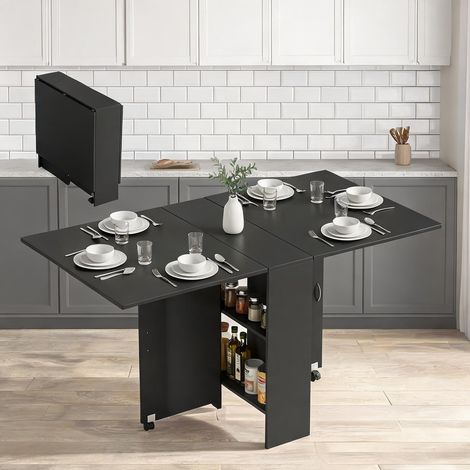 Table de salle à manger nero en legno truciolato 140 x 75 x 74 cm (1/5)