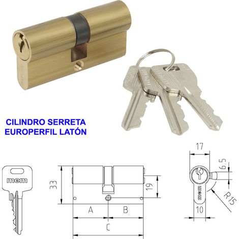 Cylindre MCM Europeprofile E-7035x35 R-15 Lat 1301/2501