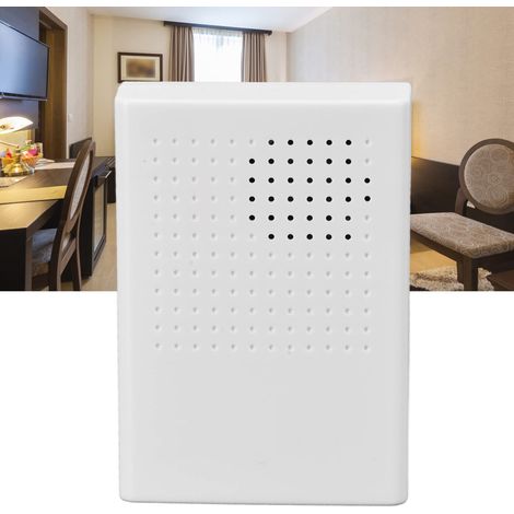 Sonnette Filaire, 12V Sonnette électronique Filaire Dingdong Sonnerie 90db Sonnette Haute Sonorité Sonnette de Porte Classique Blanc Contrôle D'accès Sonnette de Porte étanche pour Hôtel, Maison, Bure (1/5)