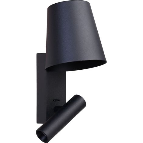 Applique SETA 1 noir mat 3000K 146lm 3W IP20 - EUROPOLE - 37981