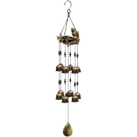Carillon à vent en forme d'oiseau pour balcon, jardin ou fenêtre - (1/5)