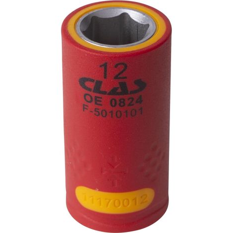 Douille isolée 3/8" 12mm - OE 0824 - CLAS Equipements