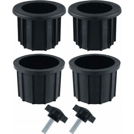 [NEVER USED] Sets (6 pieces) balcony parasol accessories, 4 umbrella hole rings and 2 hand knob screws, umbrella stand accessories for patio table, balcony, terrace