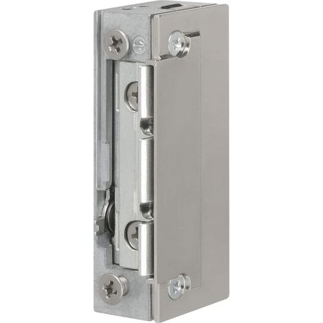 1 - Ouvre-porte électrique - Déverrouillage mécanique - Tension 10-24V - Pour cadres acier - Symétrique gauche/droite - 66x18,5x25,5mm