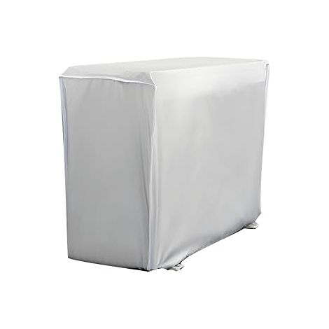Housse de protection pour climatiseur extérieur – Étanche – Tissu argenté – Dimensions 86x32x56cm – Protection anti-poussière et anti-neige (1/5)