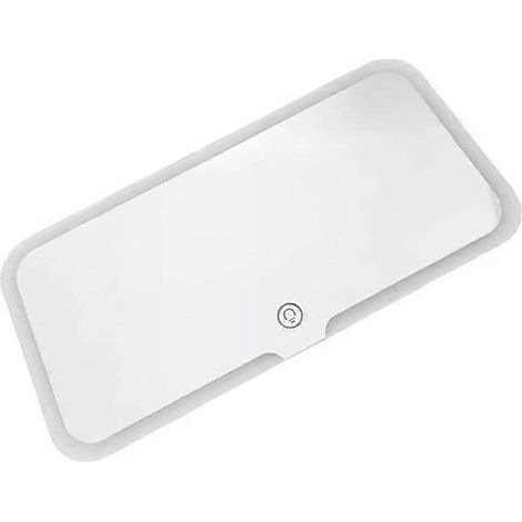 Miroir de maquillage LED rechargeable pour pare-soleil de voiture avec 3 modes d'éclairage et intensité variable (1/5)