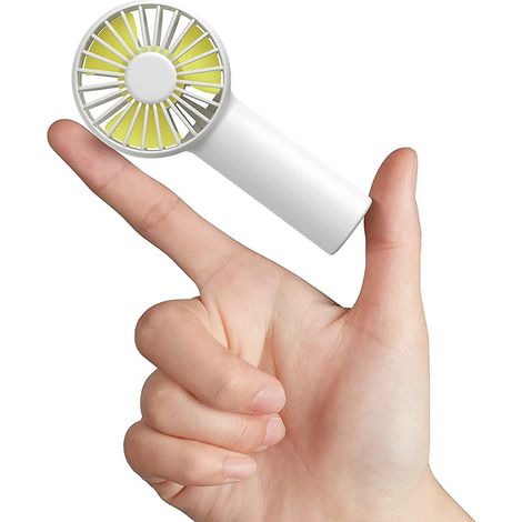mini Ventilateur Portable Piles Avec Batterie 2000mah, Ventilateur Personnel Aliment Par Usb, 3 Vitesses, Flux D'air Amlior, Ventilateur De Poche (1/5)