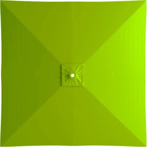 Parasol de jardin carré en polyester, auvent de remplacement pour parasol de marché de 2 m, auvent de remplacement pour parasol de table d'extérieur (vert) (1/3)