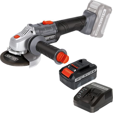 Kraftixx by Einhell Winkelschleifer KX-WS 18 18V Li-Ion + 3,0Ah Akku & Ladegerät (1/5)