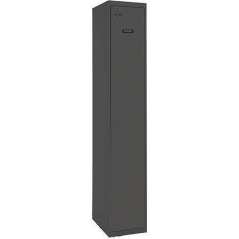 SimonRack Armadietto Spogliatoio Metallico 1 Anta, 1800x400x500 mm, Serratura con Chiave e Areatori, Antracite - Simonlocker