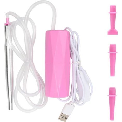 Pinceau électrique pour peinture diamant - Pinceau USB pour peinture diamant - avec 3 têtes de rechange - Application rapide de peinture diamant DIY - Accessoire pour peinture diamant à vide - Rose 9 (1/5)