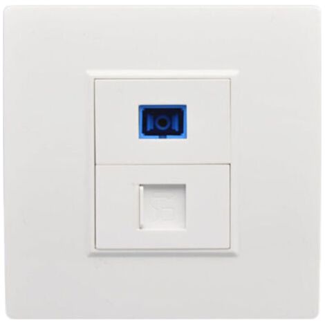 Interface fibre optique SC – Prise murale RJ45 – Panneau Jack réseau – Matériau plastique ignifuge – Installation facile et rapide - Connecto1 (1/5)