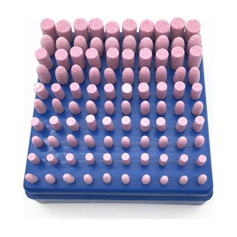 Jeu de pierres abrasives à roue rotative, 100 pièces, perceuse, polissage, têtes de meulage, outil pour bricolage, gravure polie, coupe (1/5)