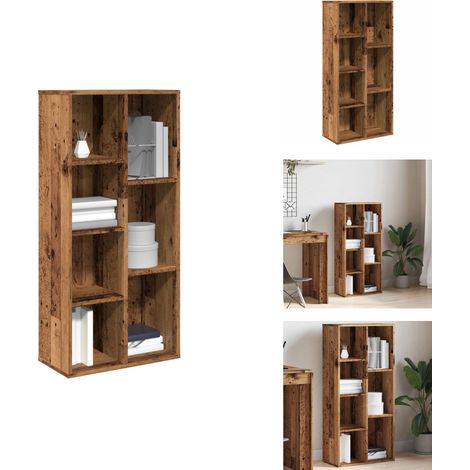Bibliothèque vieux bois 50x25x104 cm - Armoire À Livres - Armoires À Livres - Bibliothèque - Étagère À Livres (1/5)