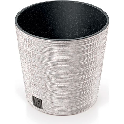 Prosperplast Blumentopf FURU Round Eco Wood Weiß 25 cm (1/5)