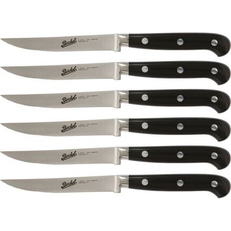 Berkel Adhoc Glossy Black Steak Set 6-tlg. gezackt (1/4)