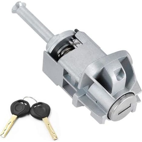 Applicable 51217019975 Cylindre Serrure Barillet Porte Avant Gauche,Barillet Porte Avec 2 CléS Avant Gauche Compatible Avec Bmw Serie 3 E46 (1/5)