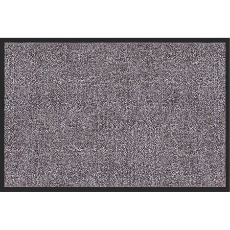 Karat – Tapis de porte paillasson Rhine moine 120 x 180 cm – Fibres polyamide anti-saleté – Sous-couche vinyle antidérapante – Lavable à 30°C