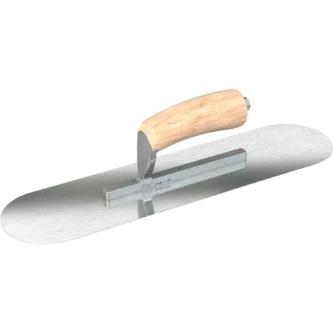 Truelle de piscine 66-280 - Rasoir en acier inoxydable - 16 x 4,5 cm - Manche en bois