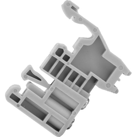 50 clips de fixation gris pour bornier sur rail DIN 35 mm (modèle 12) (1/5)