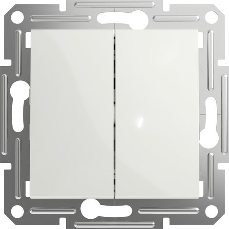 Schneider Electric Doppel-Wechselschalter Asfora Weiß (RAL 9003) EPH0670121D 1 St. (1/5)