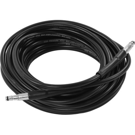 Tuyau d'arrosage haute pression 5800 psi, 16,3 yards (15 m), flexible en caoutchouc, pour voiture et extérieur (1/5)