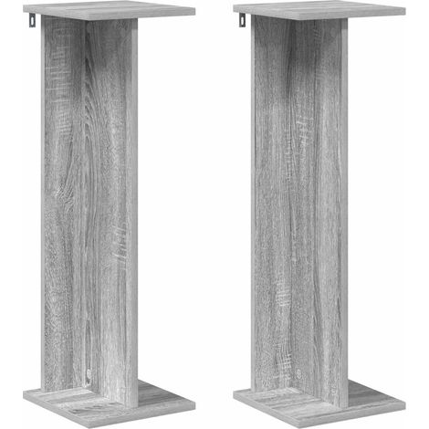 Supporto per piante 2 pcs Sonoma grigia 25 x 25,5 x 80,5 cm vidaXL