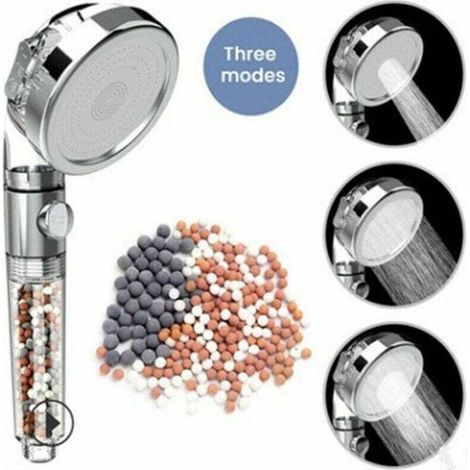 Pommeau de douche à filtration Douchette à main haute pression économie d'eau 3 modes ,Douche à Main Haute Pression Economie d'Eau Filter. (1/4)