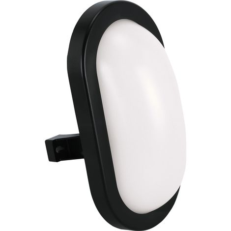 Applique extérieure ovale noir/blanc LED 11W 4100K IP65 (1/2)