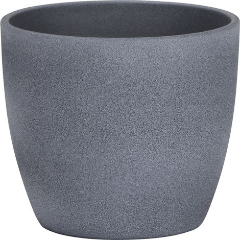 Scheurich Übertopf Serie 920 Ø 16 x 14 cm dark stone Blumentöpfe & Übertöpfe
