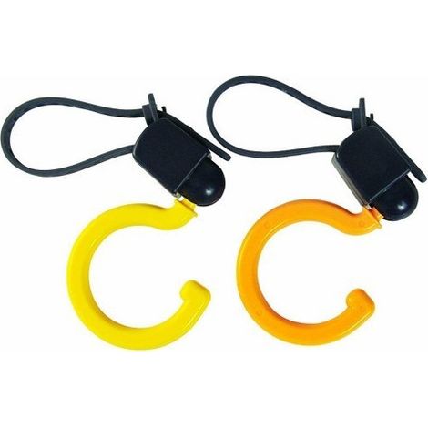 TrAdE Shop Traesio - Gancio Multiuso Orientabile Set 3 Coppie Portata 3kg Appendino Per Carrozzino - (1/5)