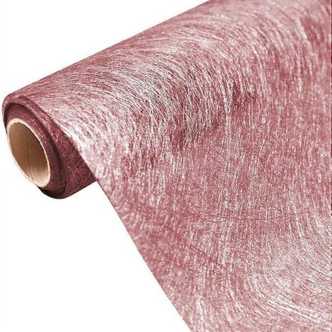 Chemin de table en tissu non tissé or rose pour décoration et emballage de table (1/5)