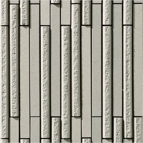 Mosaïque de grès cérame Zen INAX OMBRE BORDER - Grey boîte de 1 m2 - Gris - boîte de 1 m2