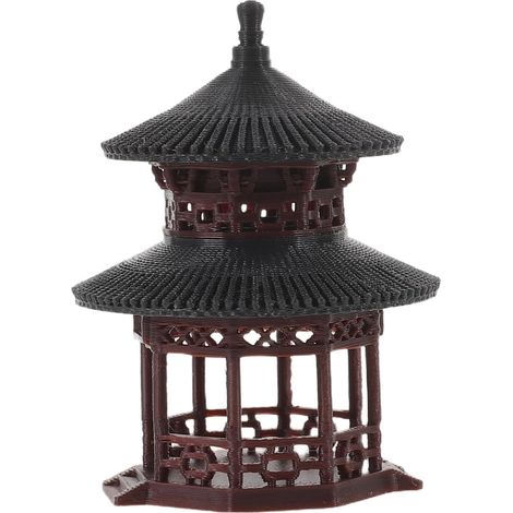 Gartenpavillonfigur aus Kunstharz für Bonsai Dekoration