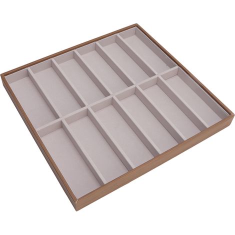 Plateau de présentation pour lunettes de soleil, étui de rangement en polyuréthane imitation bois, 12 compartiments, pour ranger vos lunettes à la maison